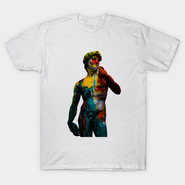 Colorful David T-Shirt by PlanetWhatIf